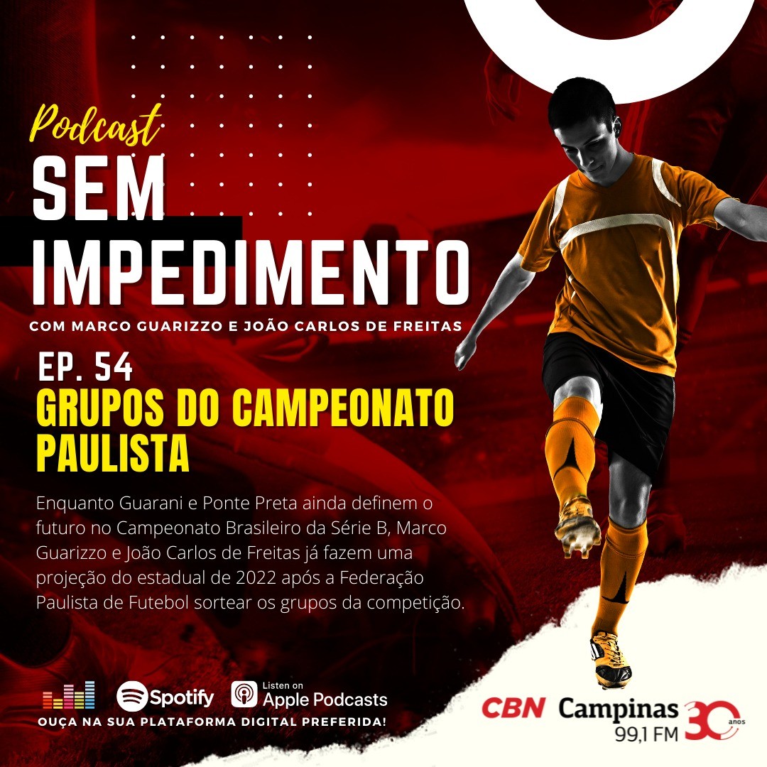 Sem Impedimento: Ep.54 – Grupos do Campeonato Paulista