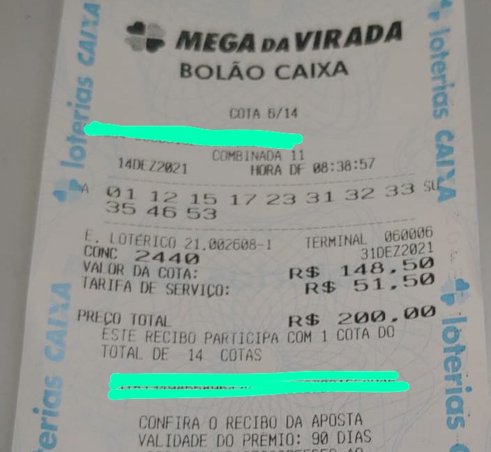 Prêmio da Mega da Virada de Campinas segue sem ser retirado