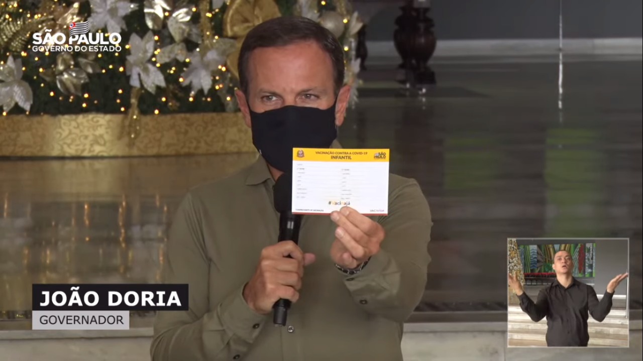 Estado anuncia estratégia de vacinação para crianças de cinco a 11 anos