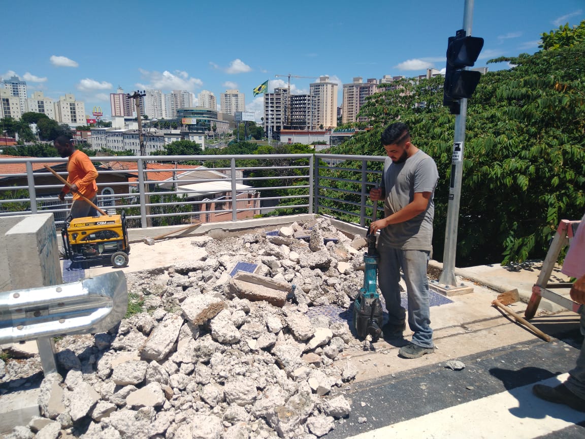 Mais uma estação do BRT de Campinas apresenta problemas no piso