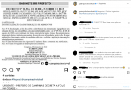 MP investiga programa que regulamenta doação de alimentos a população de rua