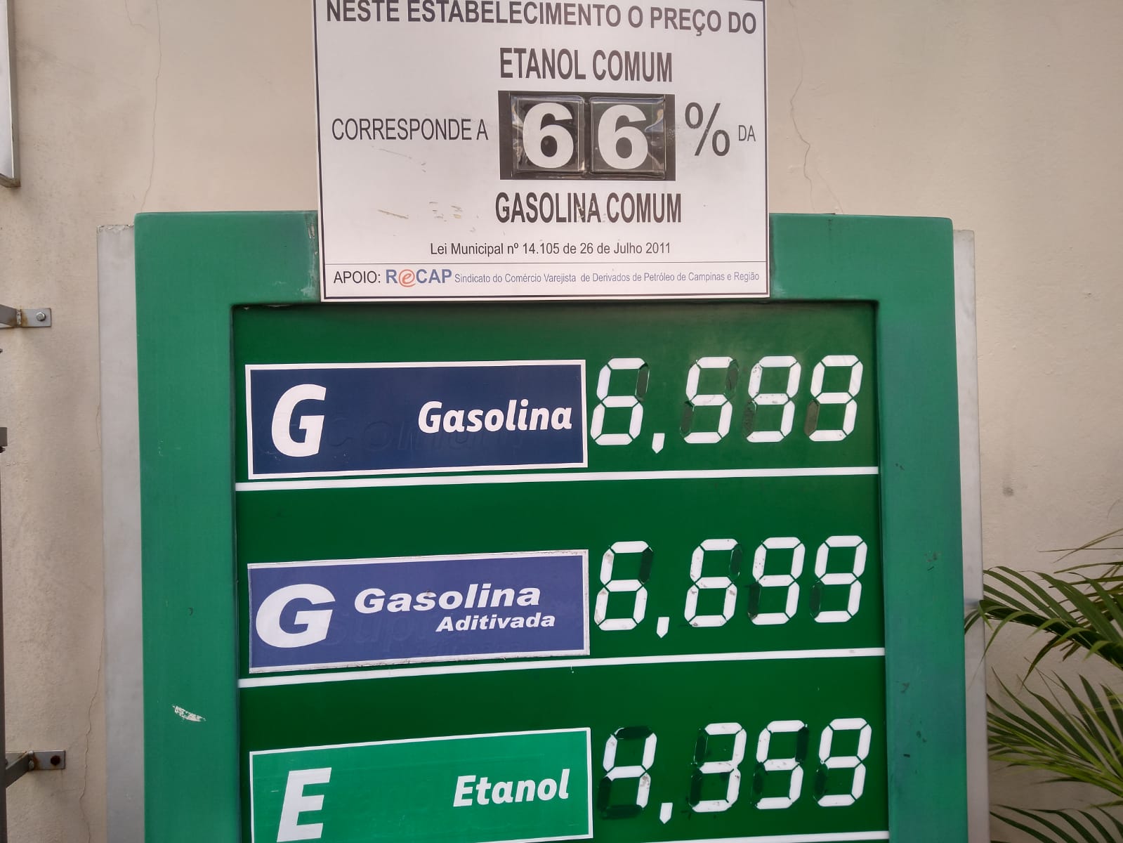 Etanol vale mais a pena na hora de abastecer em muitos postos de Campinas