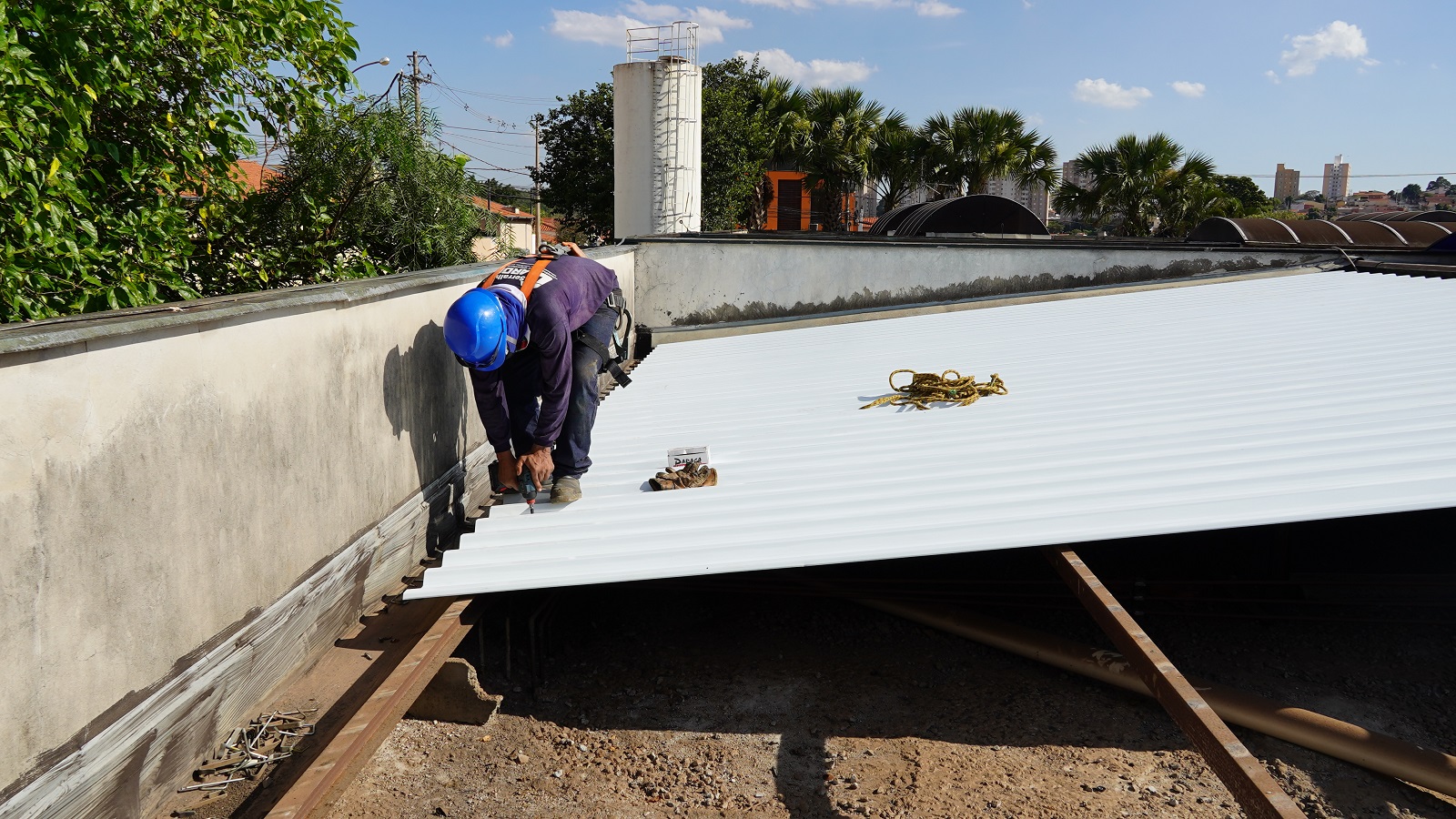 Começa reforma do telhado da UPA Piracamirim, em Piracicaba