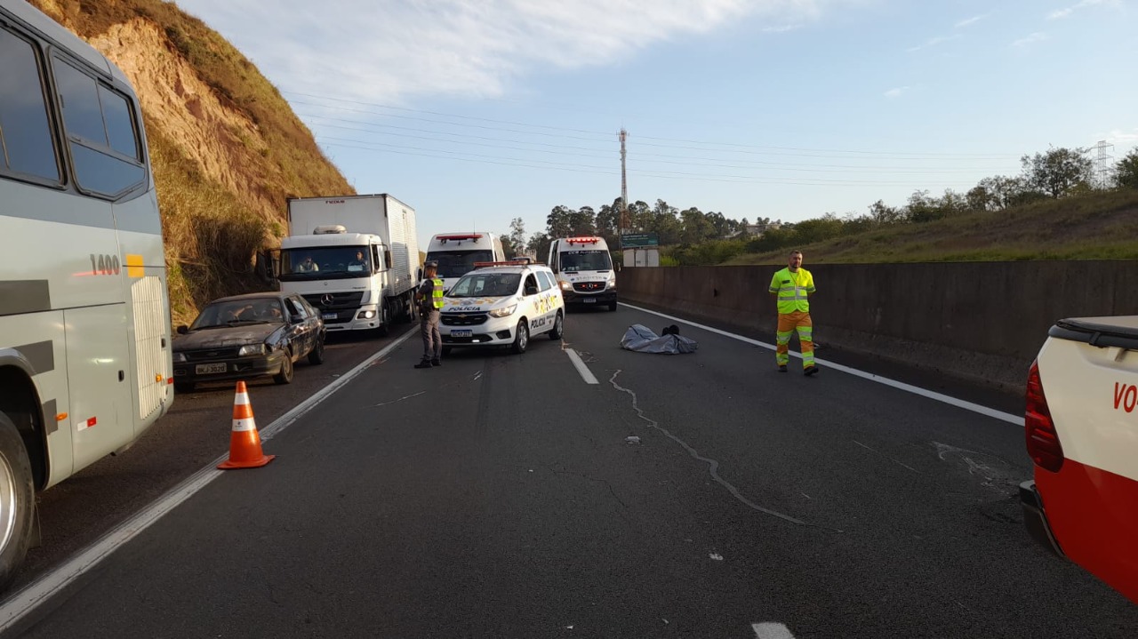 Acidente com morte trava Rodovia Anhanguera em Vinhedo
