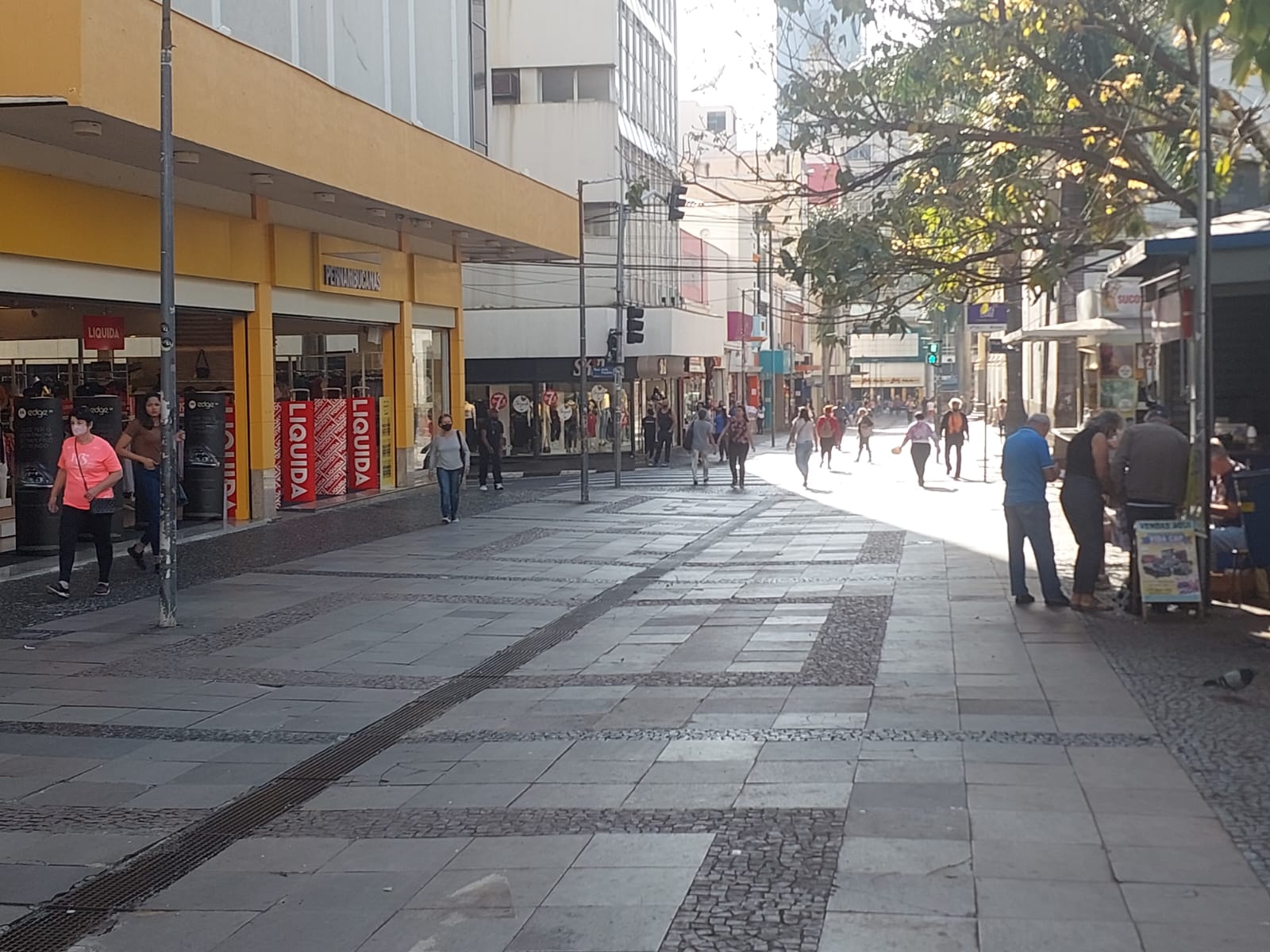 Calçadão da 13 de maio terá sistema elétrico suspenso