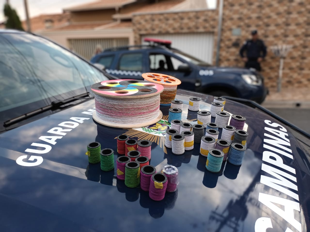 Guarda Municipal apreende 50 linhas de pipa com cerol em Campinas