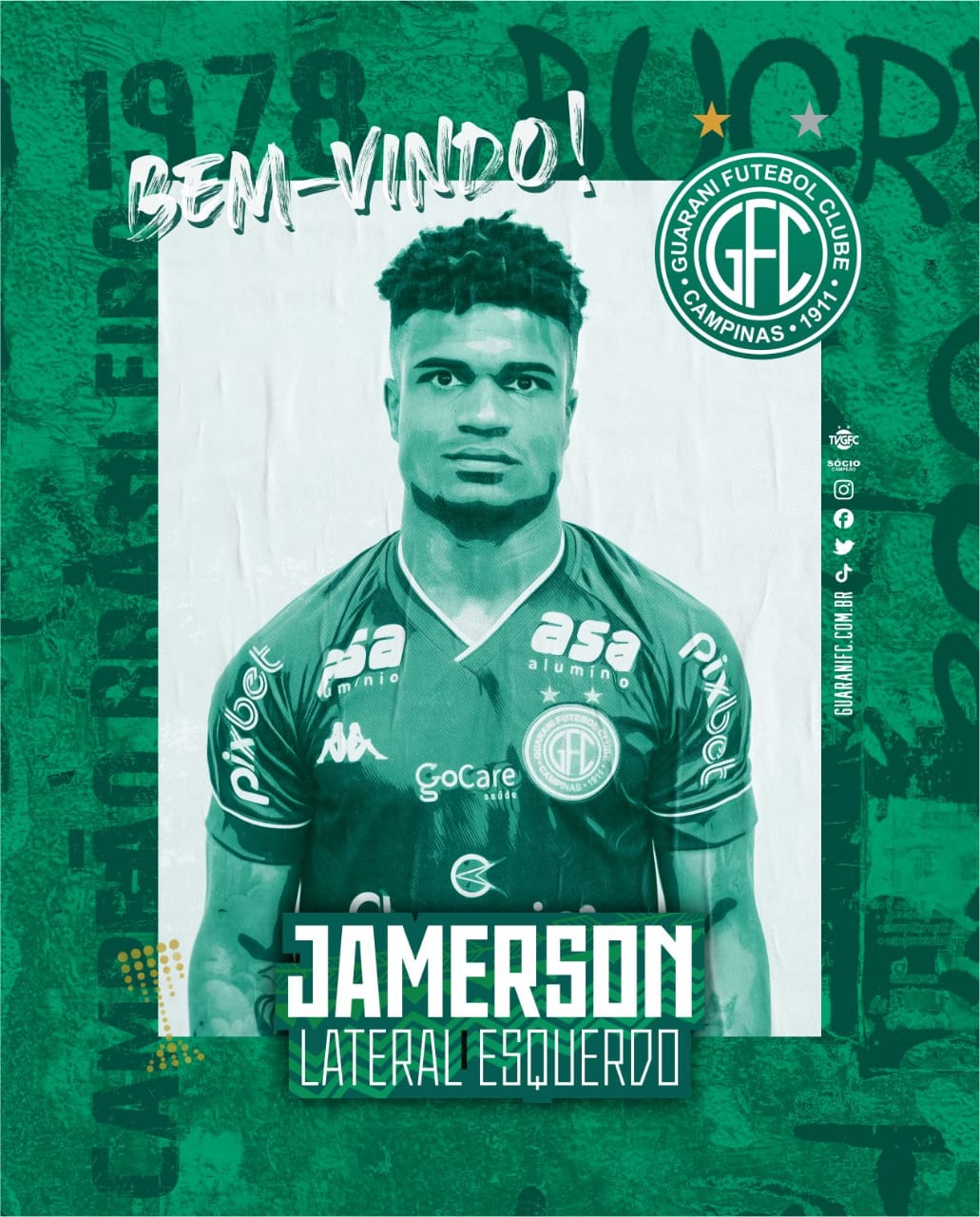 Jamerson e Isaque são os primeiros nomes apresentados pelo Guarani
