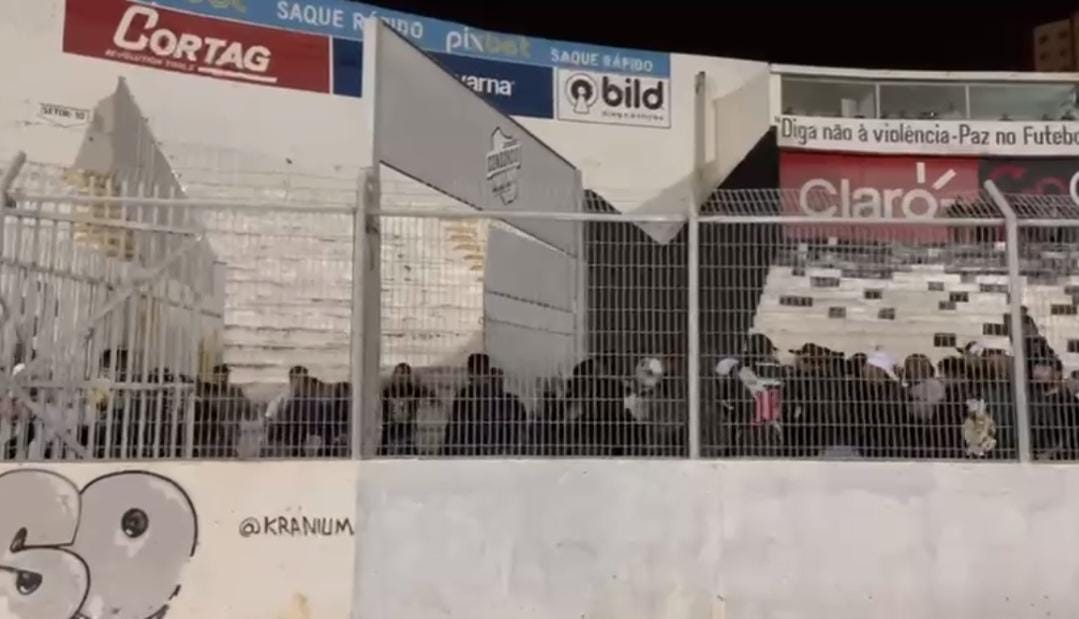 Ponte x Vasco tem brigas entre torcidas dentro e fora do estádio