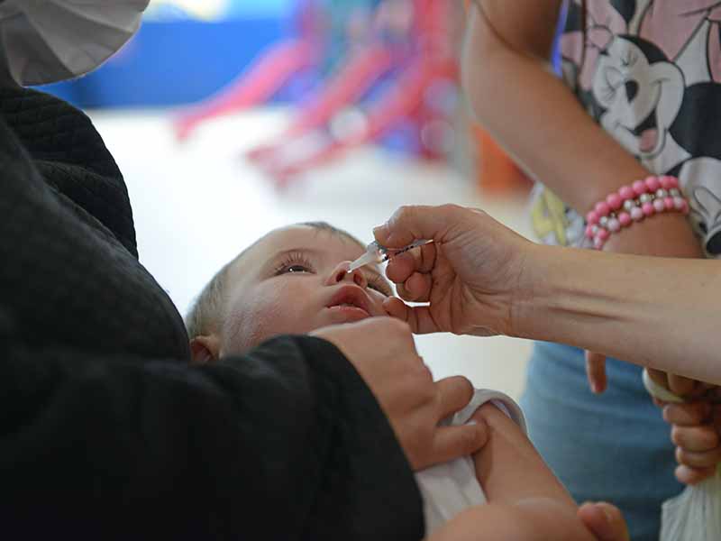 Vacinação contra a pólio atinge 25% do público-alvo em Campinas