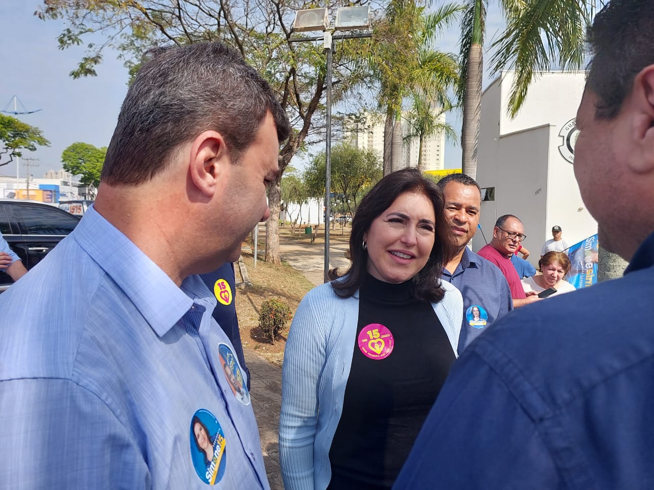 Em Indaiatuba, Simone Tebet afirma que lugar de arma é na mão da Polícia