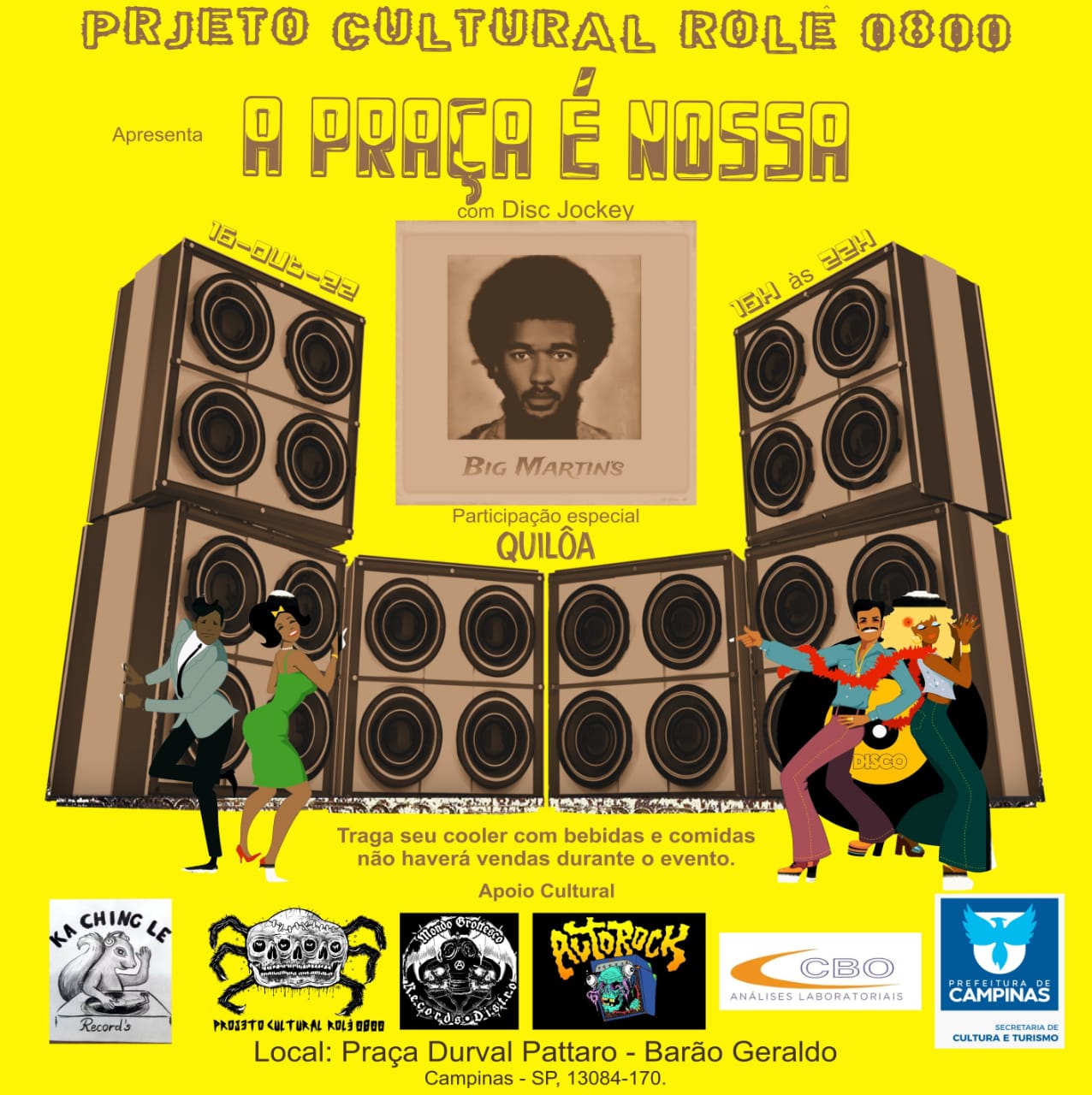 Big Martins e Quilôa levam Black Music e Rock a Barão Geraldo