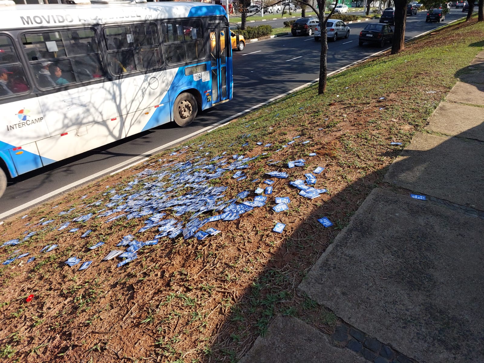 Em desrespeito à Lei, candidatos despejam santinhos em vias de Campinas