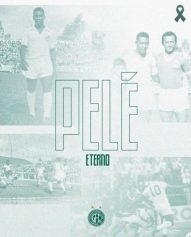 Guarani presta homenagem à Pelé em redes sociais