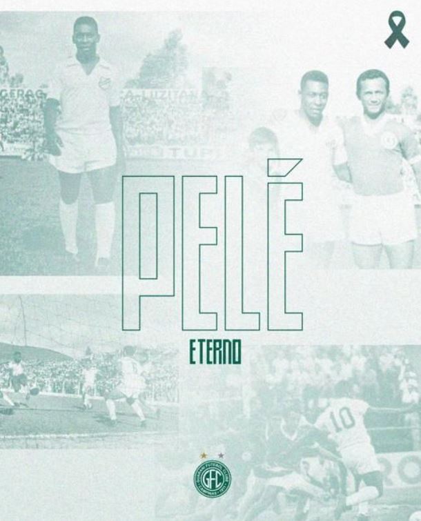 Guarani presta homenagem à Pelé em redes sociais