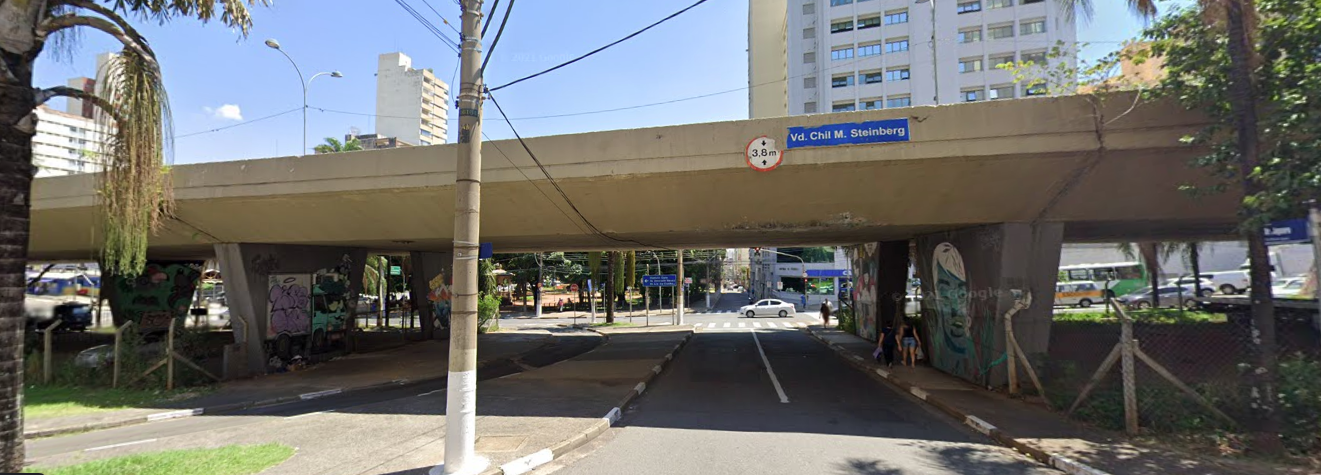 Projeto estuda ceder área do viaduto da Aquidaban para a iniciativa privada