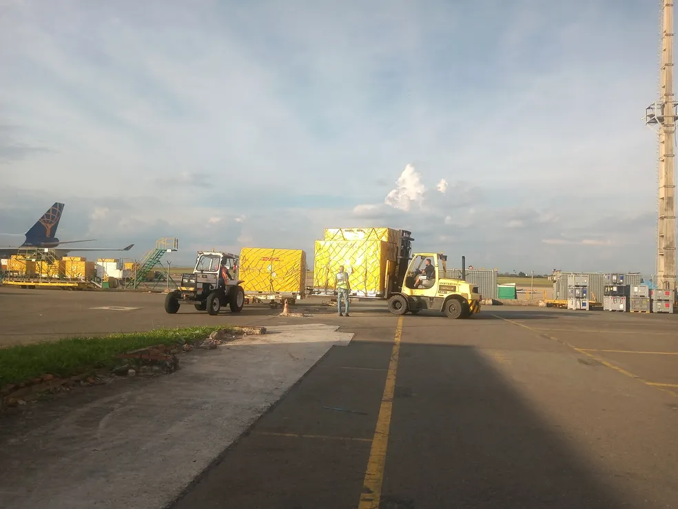 Equipamentos da Fórmula E desembarcam em Viracopos