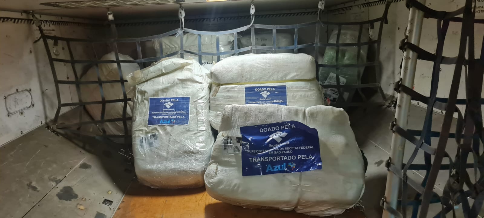 Receita Federal envia, por Viracopos, doações para vítimas das chuvas no Maranhão