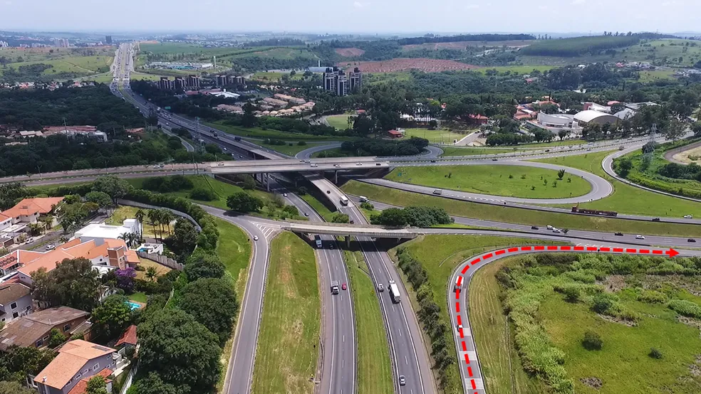 Rota das Bandeiras fecha Anel Viário para obras nesta quarta