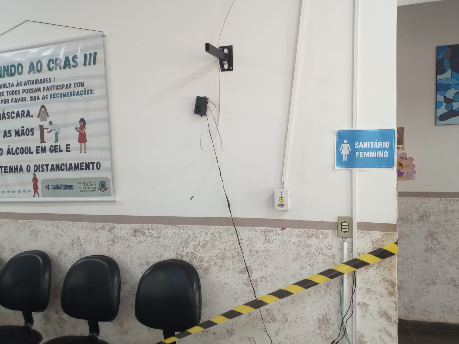 Vândalos invadem CRAS de Morungaba e furtam televisões