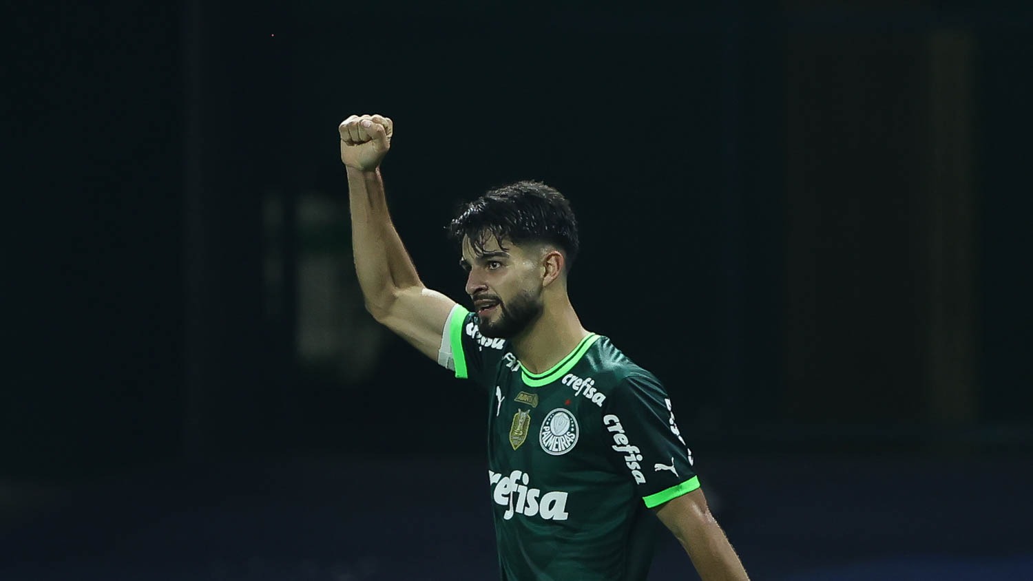Flaco López comemora a fase de matador no Palmeiras