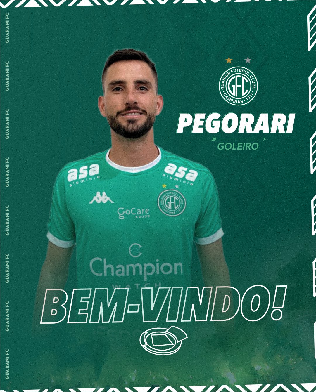 Guarani oficializa os cinco primeiros reforços para Série B