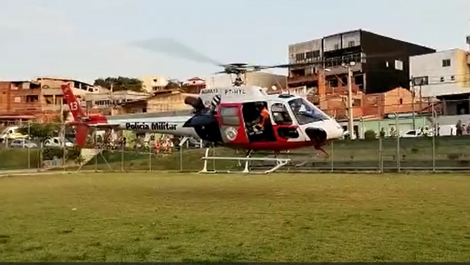 Campinas: Mulher é atropelada no DIC V e socorrida pelo Águia da PM