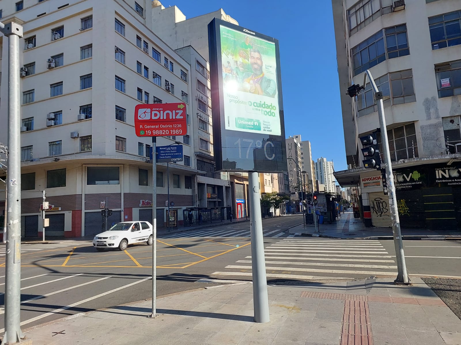Campinas registra menor temperatura do ano em pleno feriado