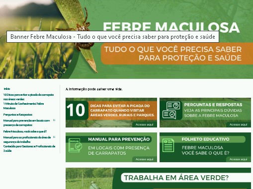 Campinas lança site com informações sobre a febre maculosa