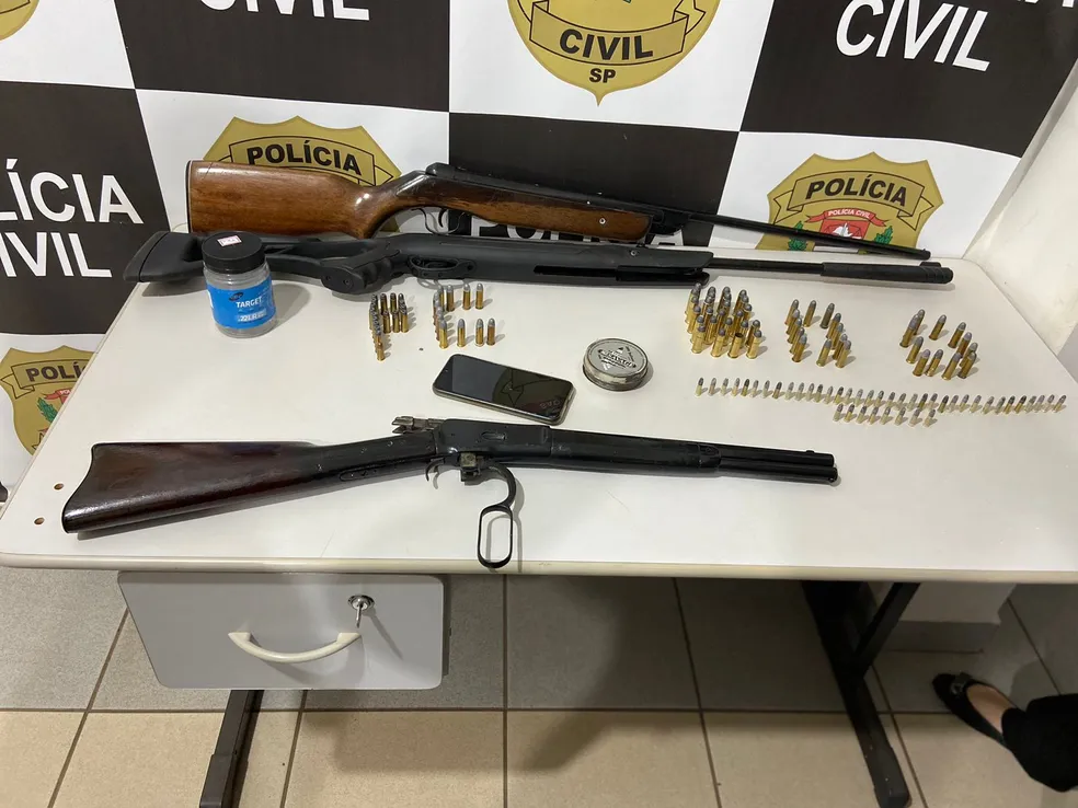 Espingarda é apreendida e homem que teria participado de homicídio em Cordeirópolis é preso