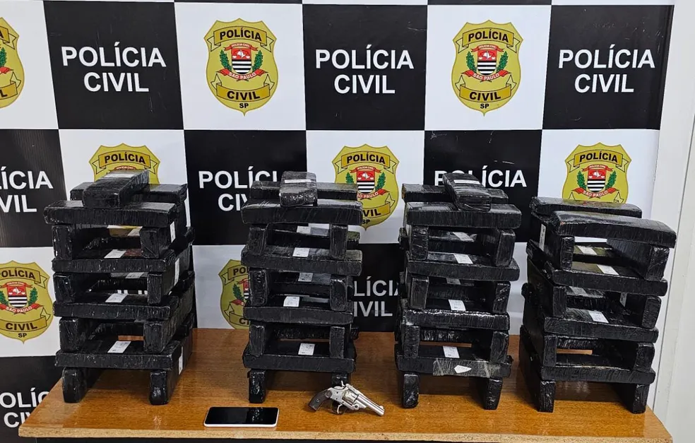 Mais de 50kg de droga são localizadas em ‘garagem do tráfico’ em Mogi Mirim