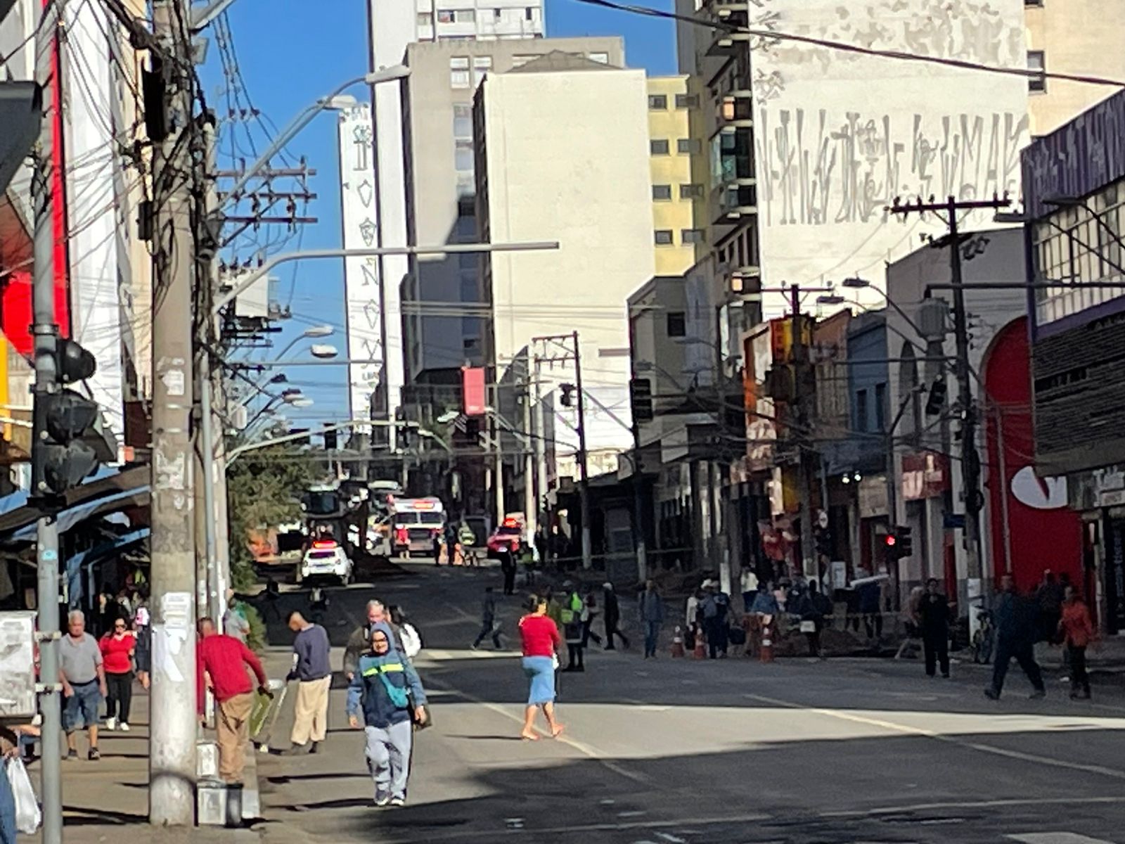Avenida Campos Sales é interditada após vazamento de gás
