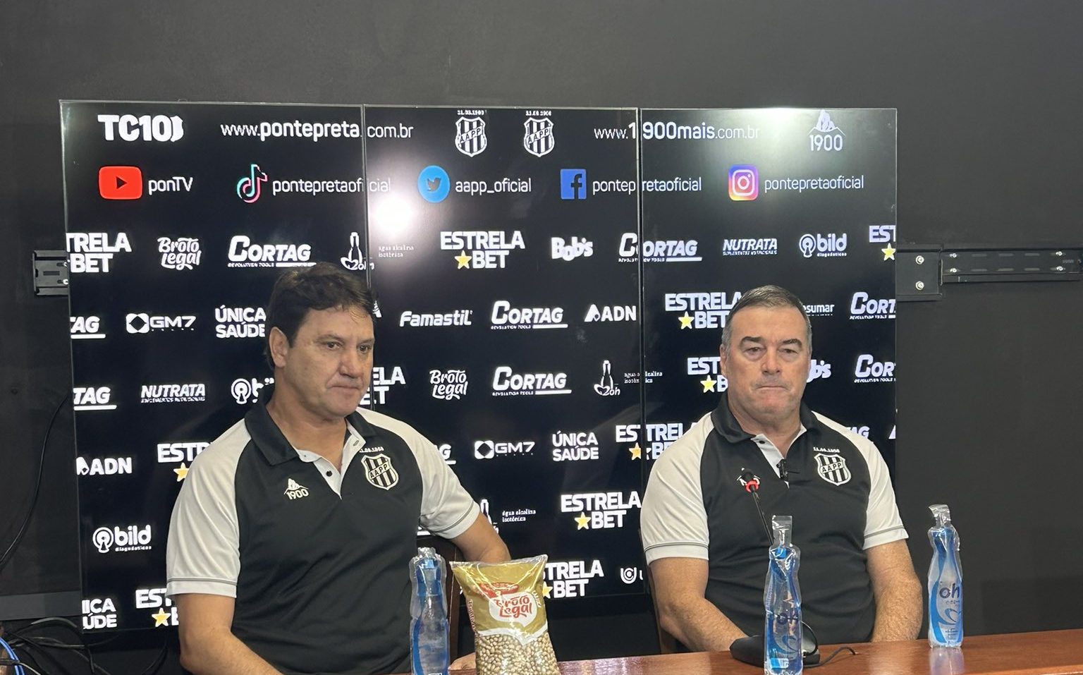 Pintado e João Brigatti são apresentados na Ponte Preta