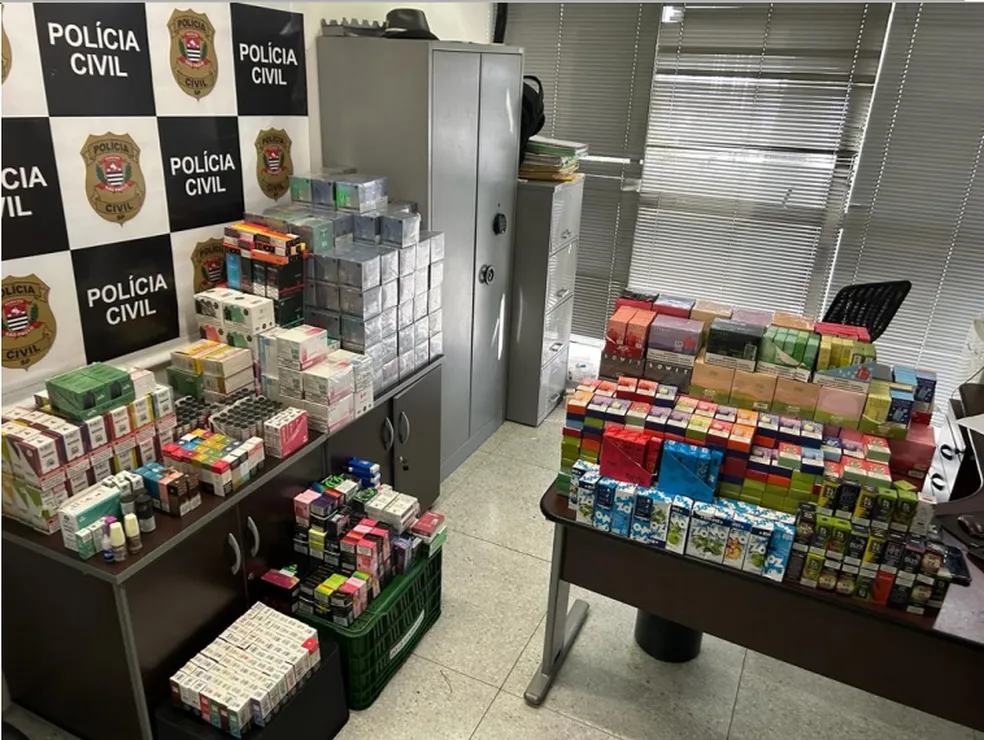 Polícia Civil de Americana apreende R$ 1 milhão em cigarros eletrônicos