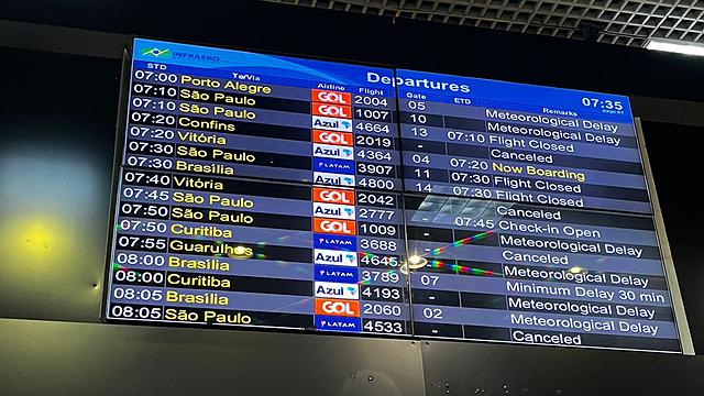 Viracopos tem voos cancelados após névoa no Santos Dumont no RJ
