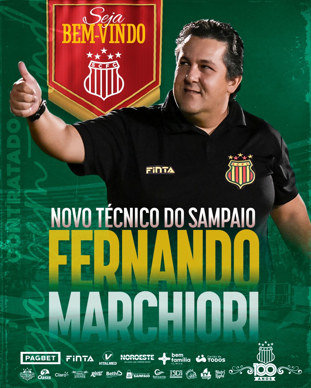 Adversário da Ponte, Sampaio Corrêa confirma Fernando Marchiori como novo treinador