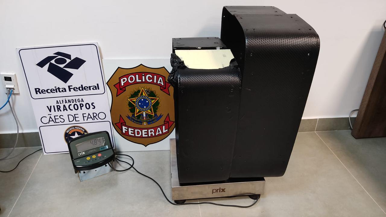 Polícia Federal apreende 5kg de cocaína em bagagem de passageira em Viracopos 