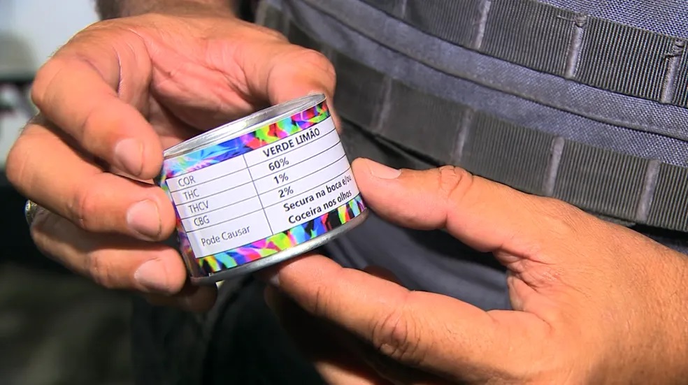 PM de Campinas apreende maconha em latas com rótulo e ‘tabela nutricional’