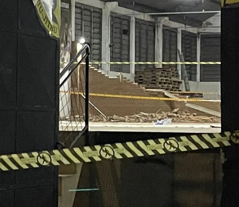 Ventania derruba muro de academia em cima de duas crianças em Americana