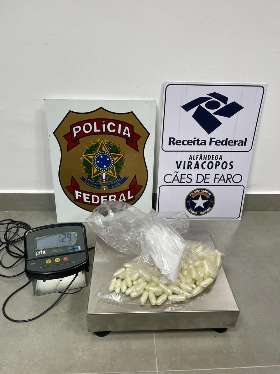 Homem é preso com 1,3kg de cocaína no Aeroporto de Viracopos 