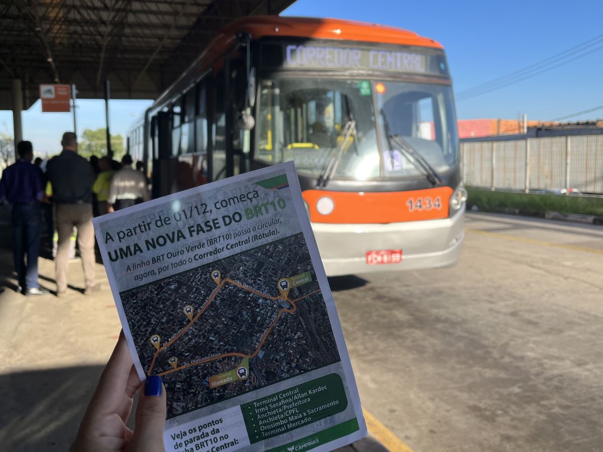 Linha BRT10 opera no Corredor Central a partir desta sexta-feira