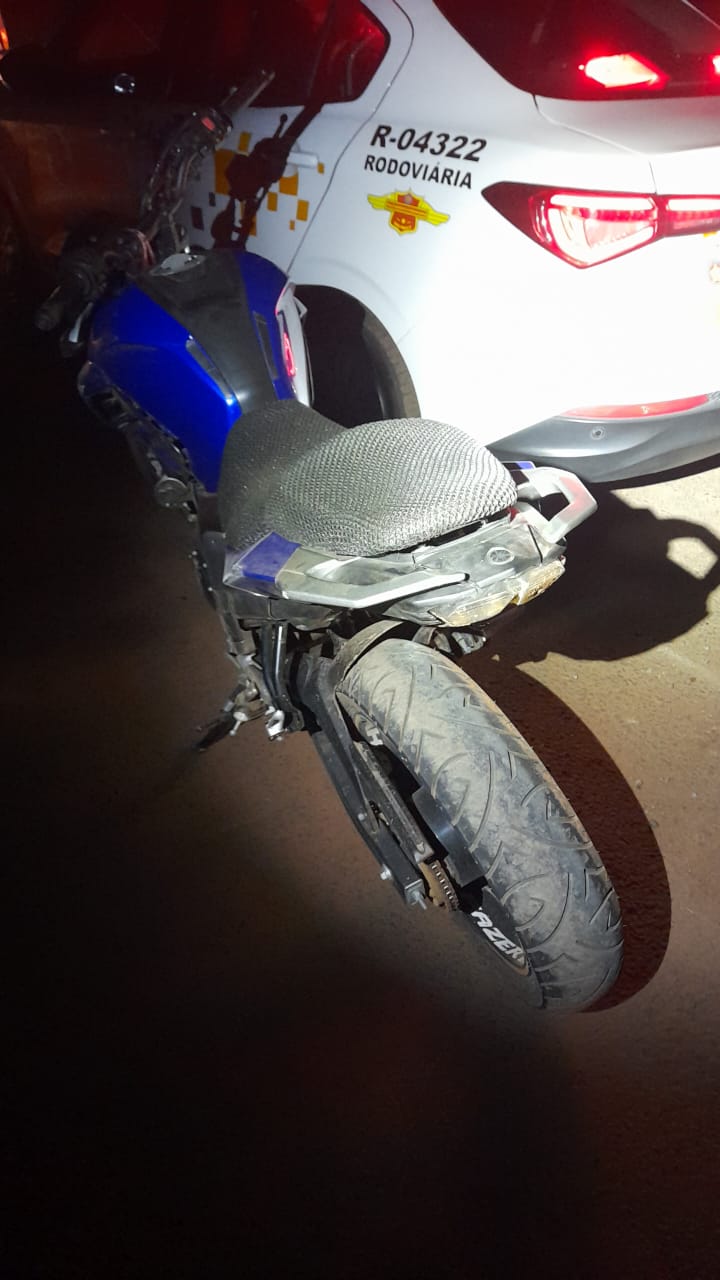 Moto roubada é recuperada após perseguição na Rodovia Miguel Melhado