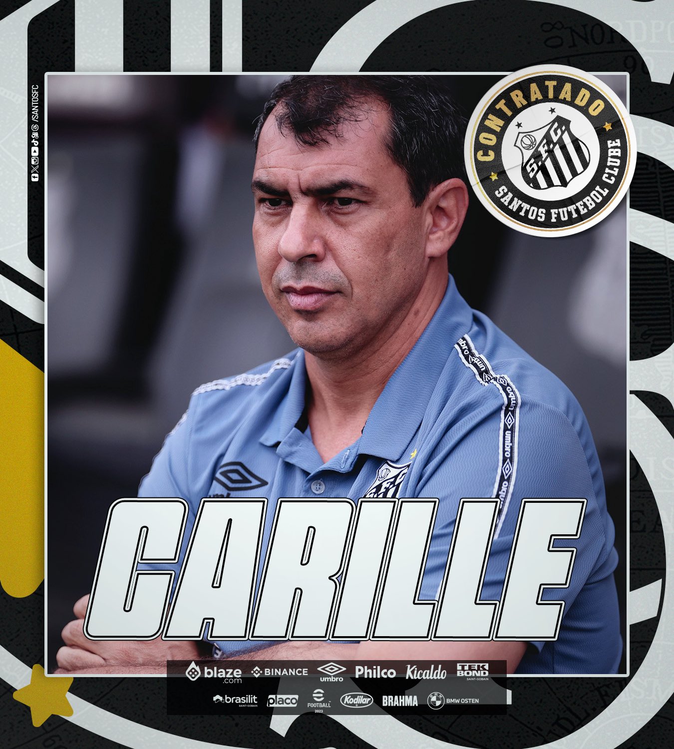 Santos confirma contratação de técnico Fábio Carille