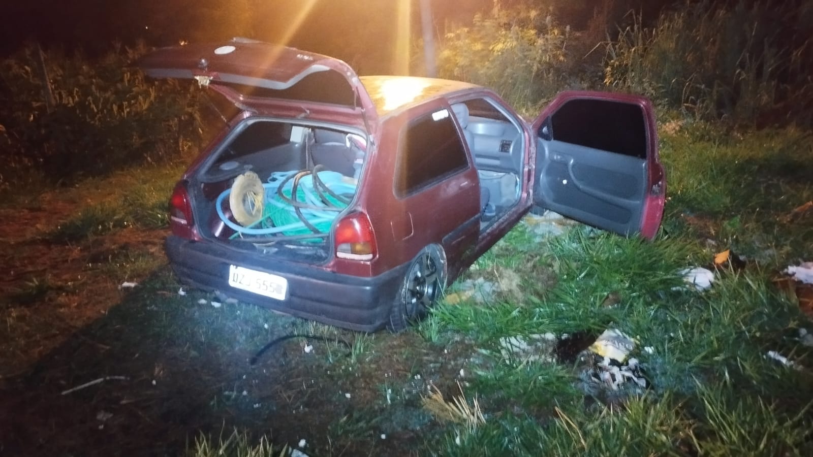 Homem é preso após roubo em obra durante a madrugada