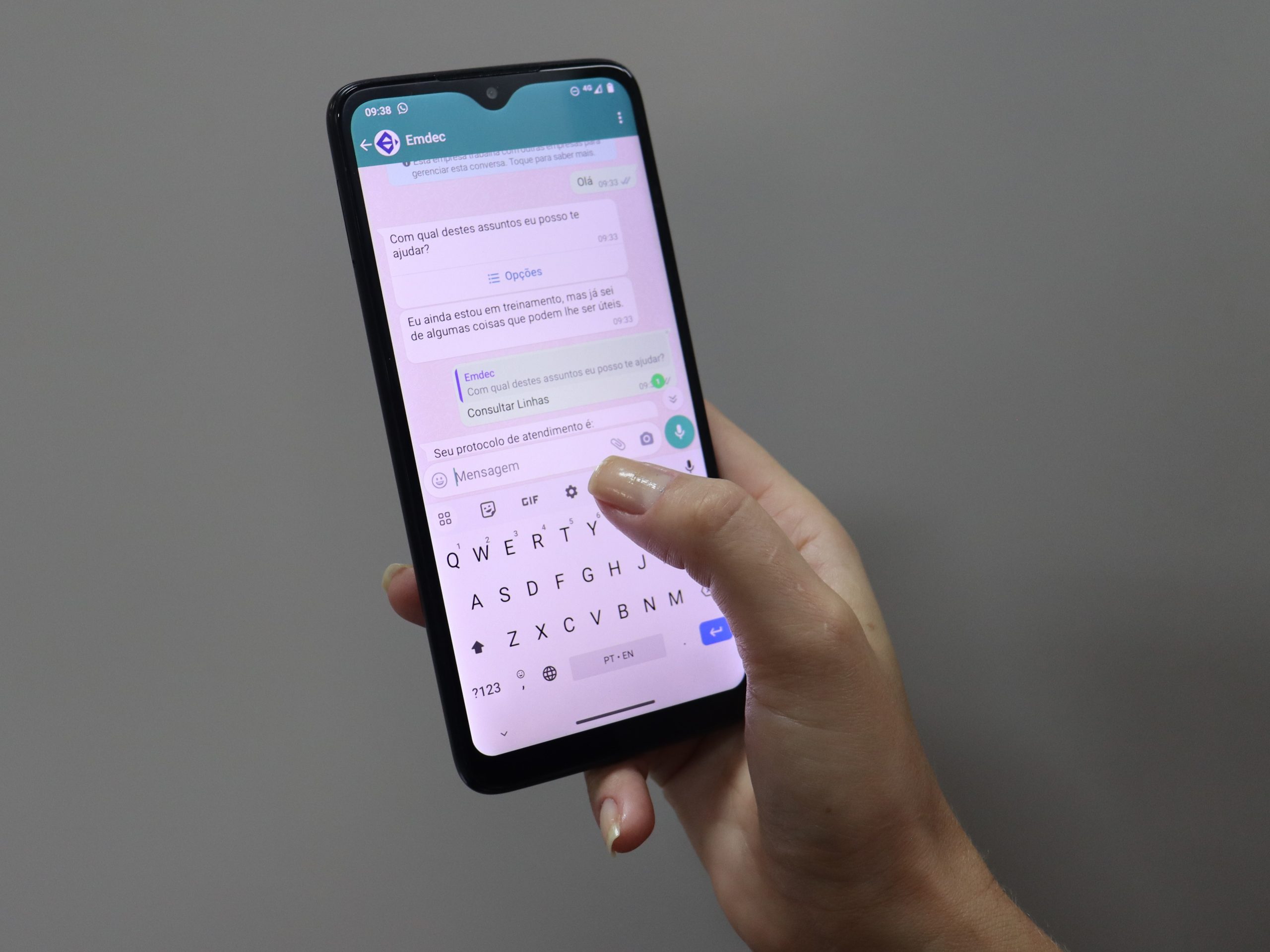 WhatsApp e Chatbot da Emdec vão passar por manutenção nesta segunda-feira