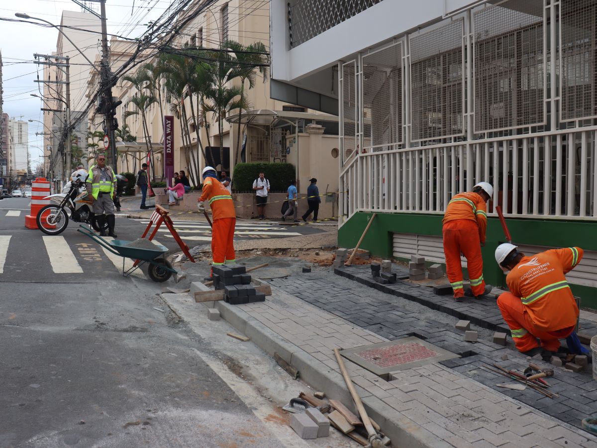 Com prazo de 12 meses, obras na José Paulino se concentram entre a Barreto Leme e Marechal Deodoro 