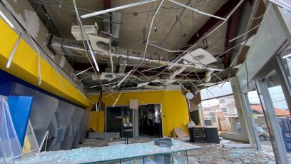 Assalto a banco, em São Pedro, teve explosões e troca de tiros