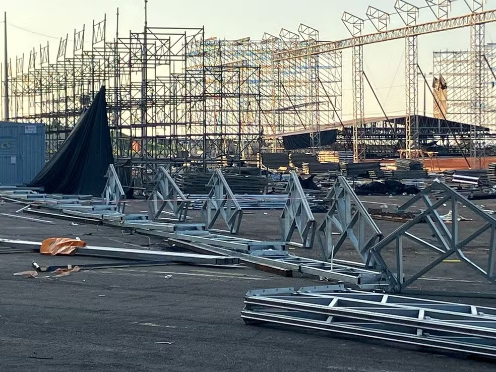 Operário morre ao cair durante desmontagem de estrutura de rodeio