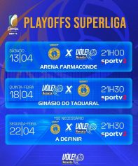 CBV define datas e horários do duelo entre Vôlei Renata e Guarulhos pela semifinal da Superliga