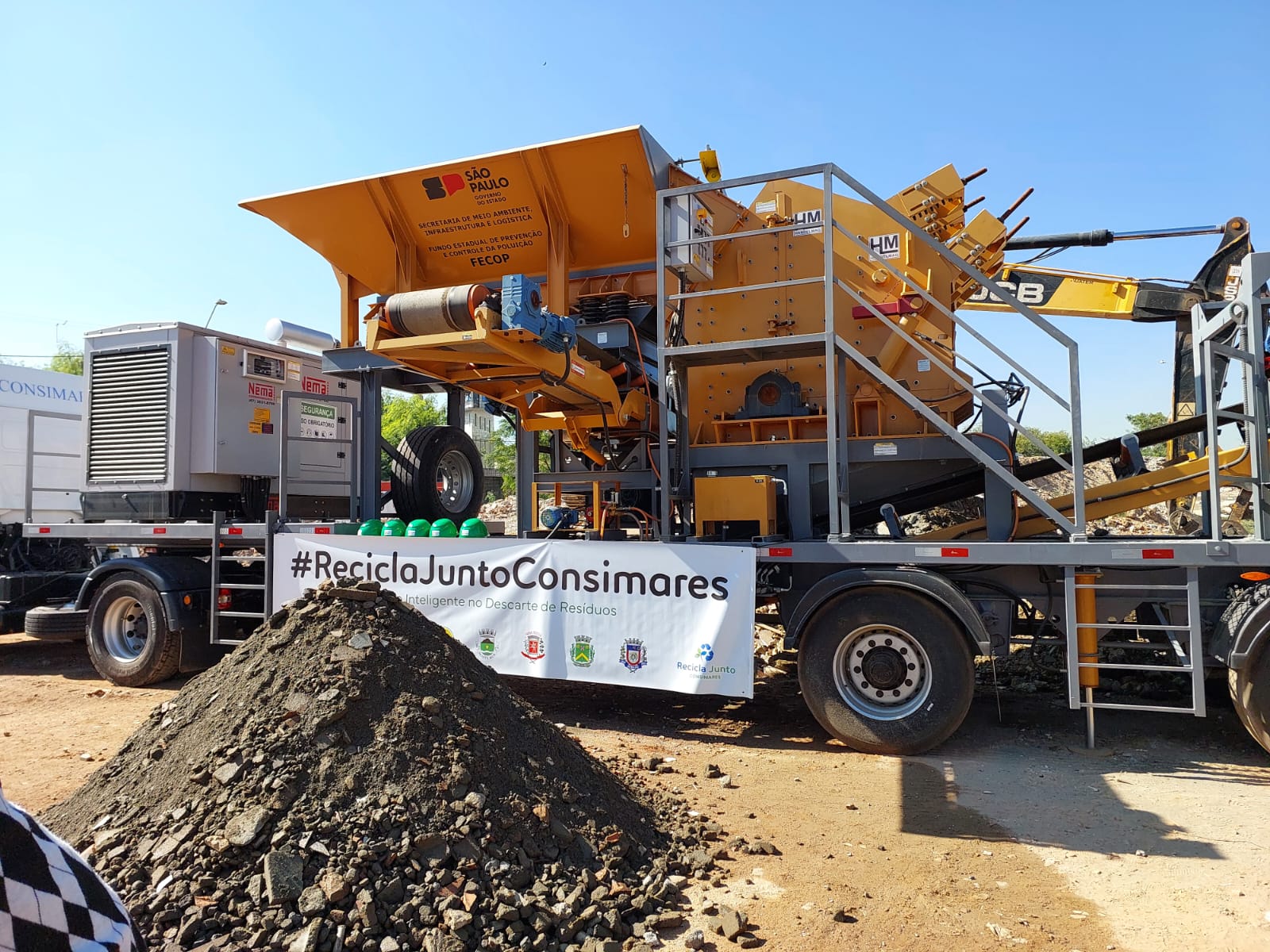 Hortolândia inaugura primeira usina da RMC para tratamento de resíduos da construção civil