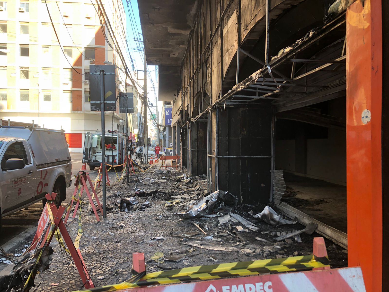 Incêndio atinge loja no Centro de Campinas